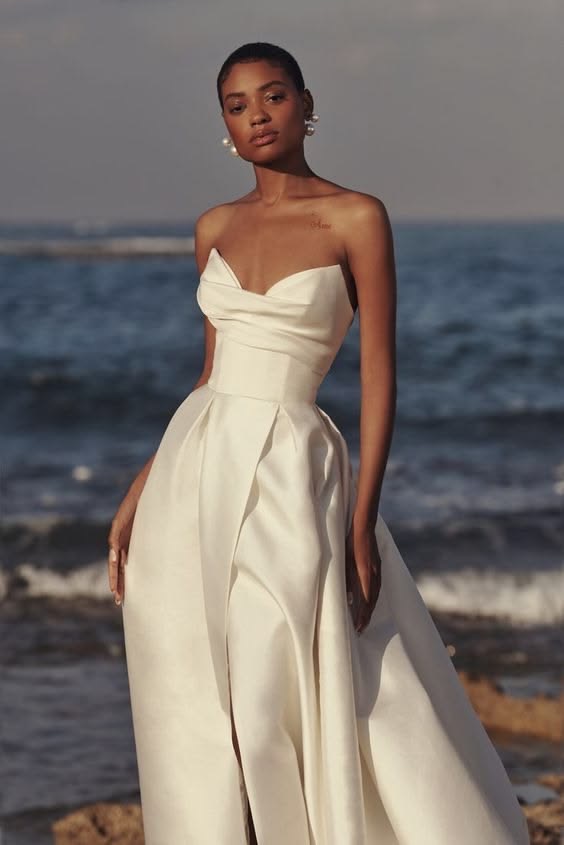 Coastal Satin Gown